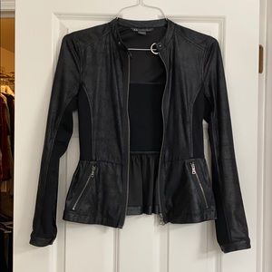 Armani Exchange peplum jacket.